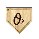 MLB 17-Inch Wooden Home Plate Cutting Board w/Trough, Baltimore Orioles