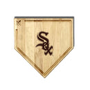 MLB 17-Inch Wooden Home Plate Cutting Board w/Trough, Chicago White Sox