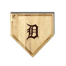 MLB 17-Inch Wooden Home Plate Cutting Board w/Trough, Detroit Tigers