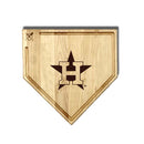 MLB 17-Inch Wooden Home Plate Cutting Board w/Trough, Houston Astros