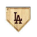 MLB 17-Inch Wooden Home Plate Cutting Board w/Trough, Los Angeles Dodgers