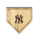 MLB 17-Inch Wooden Home Plate Cutting Board w/Trough, New York Yankees