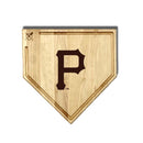 MLB 17-Inch Wooden Home Plate Cutting Board w/Trough, Pittsburgh Pirates