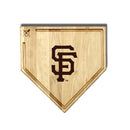 MLB 17-Inch Wooden Home Plate Cutting Board w/Trough, San Francisco Giants