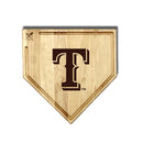 MLB 17-Inch Wooden Home Plate Cutting Board w/Trough, Texas Rangers
