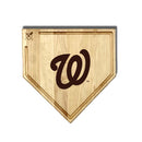 MLB 17-Inch Wooden Home Plate Cutting Board w/Trough, Washington Nationals
