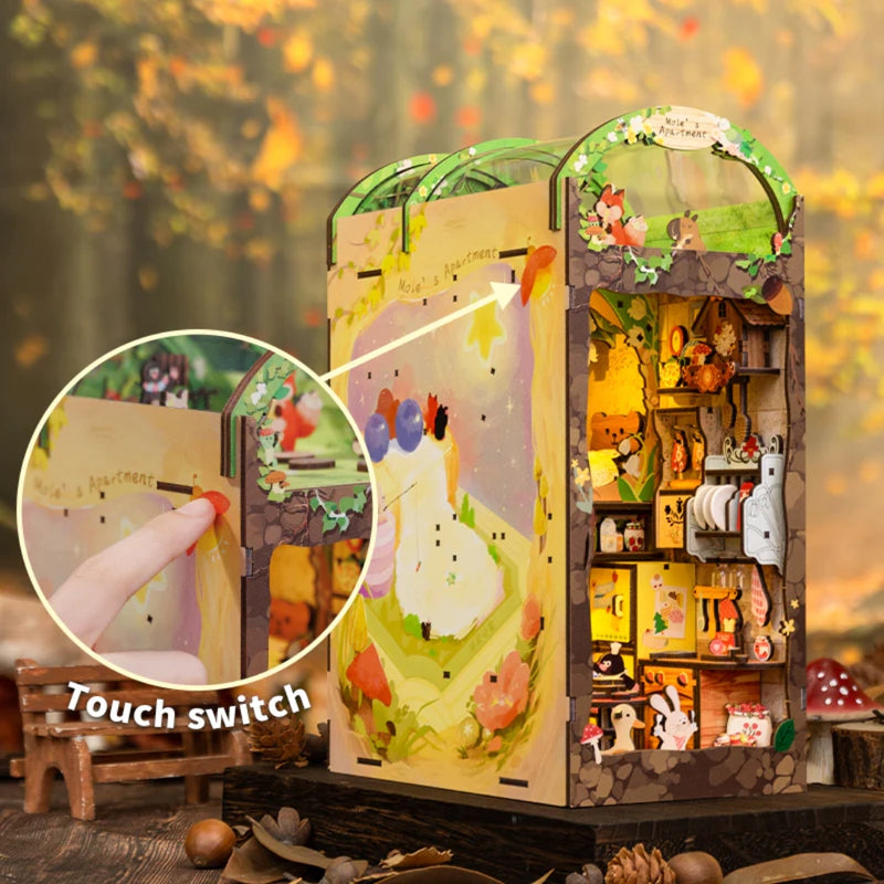 DIY 3D Book Nook Kit Mole's Apartment 253pcs