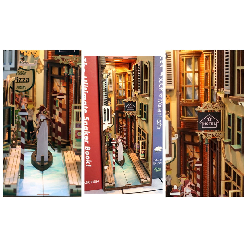 DIY 3D Book Nook Kit Travel in Venice 127pcs