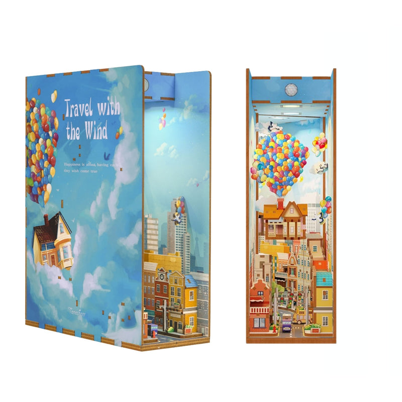 DIY 3D Book Nook Kit Travel with the Wind 143pcs