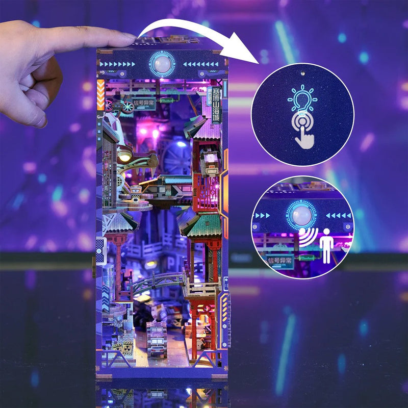 DIY 3D Book Nook Kit: Cyber City 284pcs