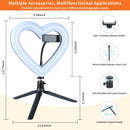 Ring Light LED Multi-Color Heart Shape