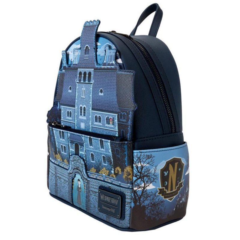 Loungefly Wednesday - Nevermore Academy Castle Glow Backpack