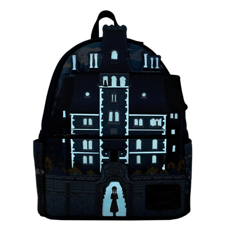 Loungefly Wednesday - Nevermore Academy Castle Glow Backpack