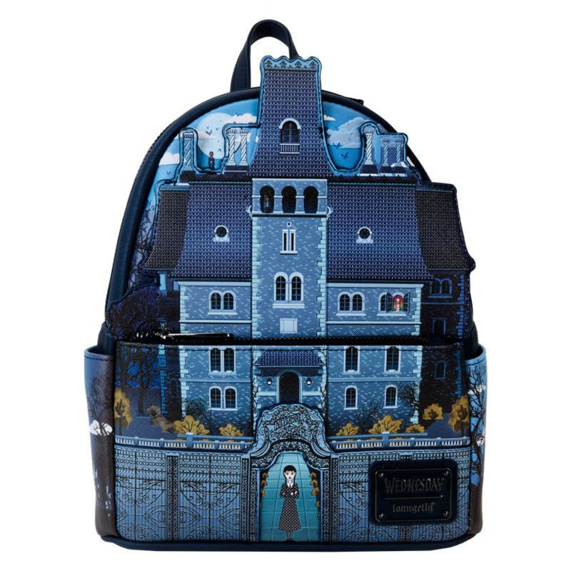 Loungefly Wednesday - Nevermore Academy Castle Glow Backpack