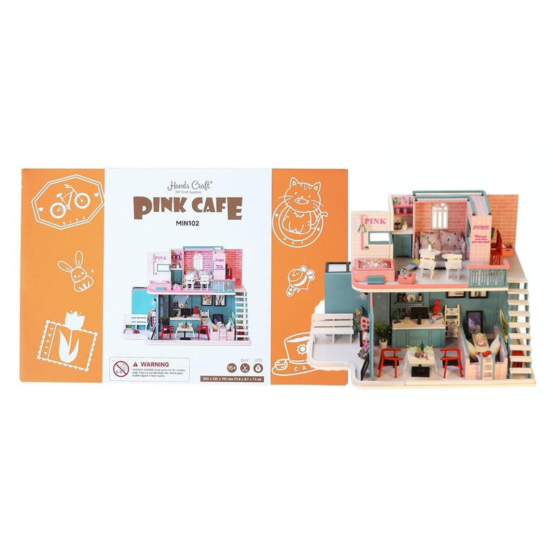 DIY 3D House Puzzle Pink Cafe 339pcs