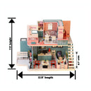 DIY 3D House Puzzle Pink Cafe 339pcs