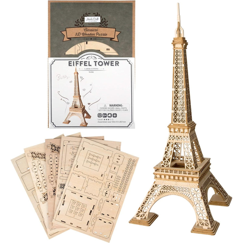 DIY 3D Wood Puzzle - Eiffel Tower - 22pcs