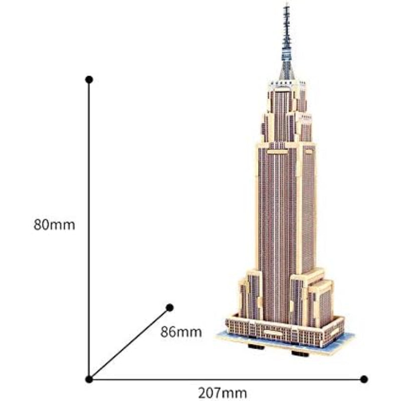 DIY 3D Wood Puzzle - Empire State Building - 34pcs