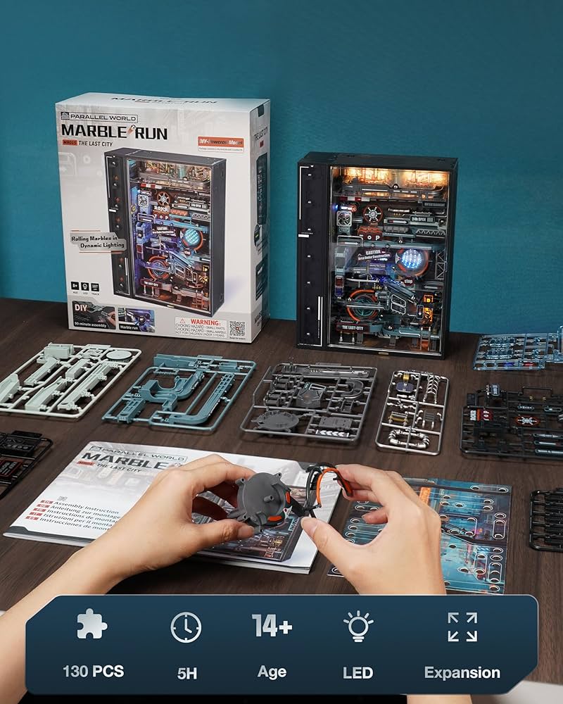DIY 3D Marble Run Puzzle: The Last City 130pcs