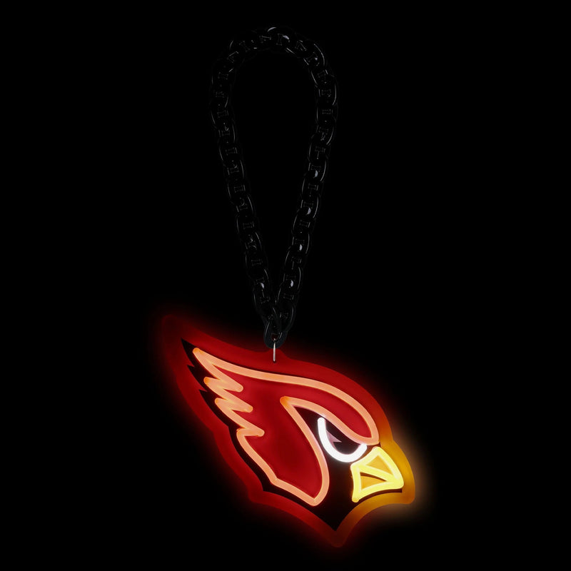 NFL Fan Chain, Big Neon Light Up Team Logo - Arizona Cardinals