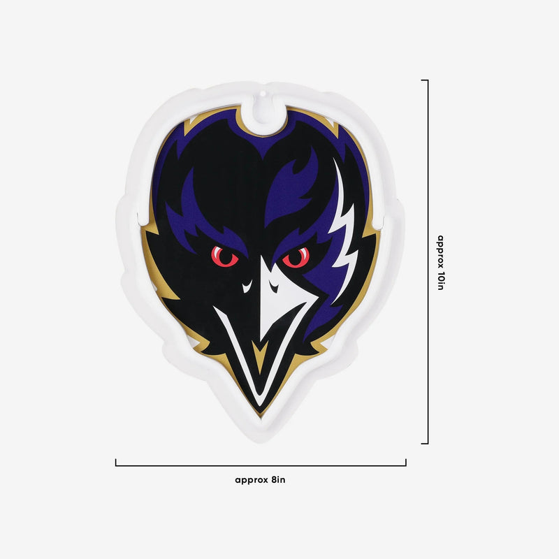 NFL Fan Chain, Big Neon Light Up Team Logo - Baltimore Ravens