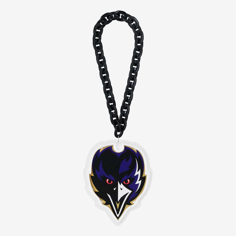 NFL Fan Chain, Big Neon Light Up Team Logo - Baltimore Ravens