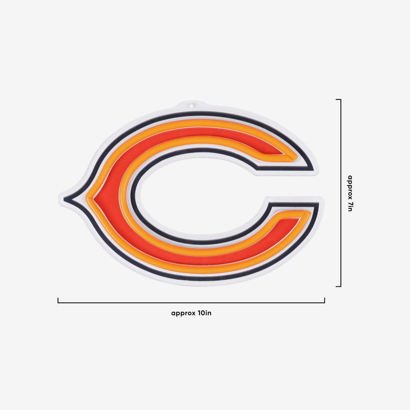 NFL Fan Chain, Big Neon Light Up Team Logo - Chicago Bears