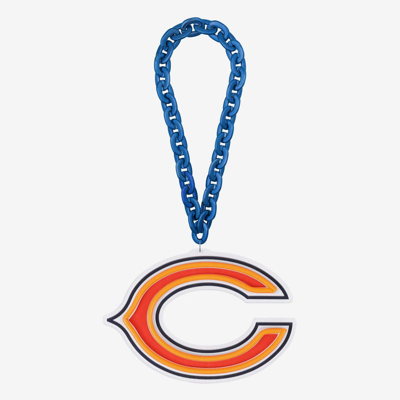 NFL Fan Chain, Big Neon Light Up Team Logo - Chicago Bears