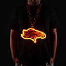 NFL Fan Chain, Big Neon Light Up Team Logo - Denver Broncos