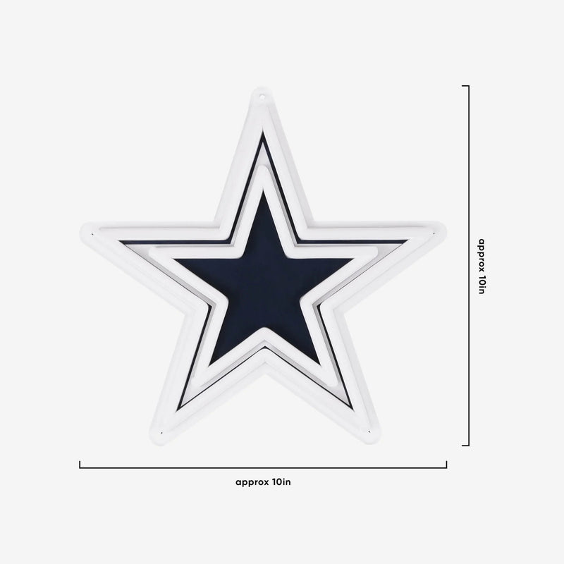 NFL Fan Chain, Big Neon Light Up Team Logo - Dallas Cowboys