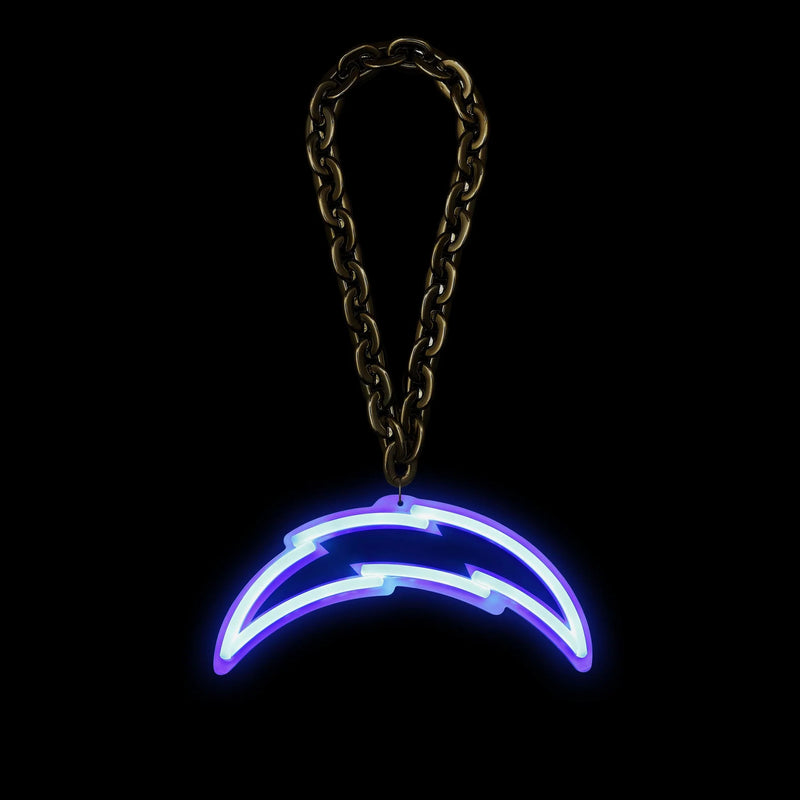 NFL Fan Chain, Big Neon Light Up Team Logo - Los Angeles Chargers