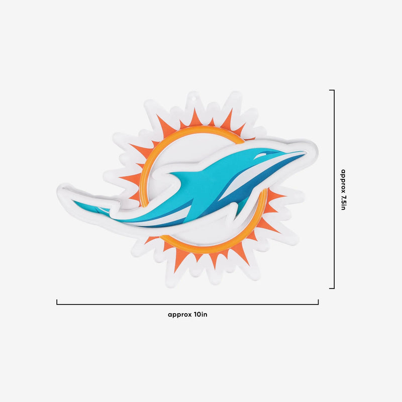 NFL Fan Chain, Big Neon Light Up Team Logo - Miami Dolphins