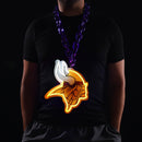 NFL Fan Chain, Big Neon Light Up Team Logo - Minnesota Vikings