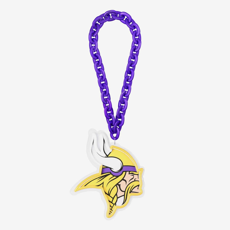 NFL Fan Chain, Big Neon Light Up Team Logo - Minnesota Vikings