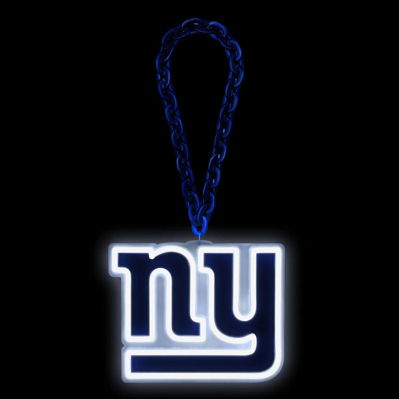 NFL Fan Chain, Big Neon Light Up Team Logo - New York Giants