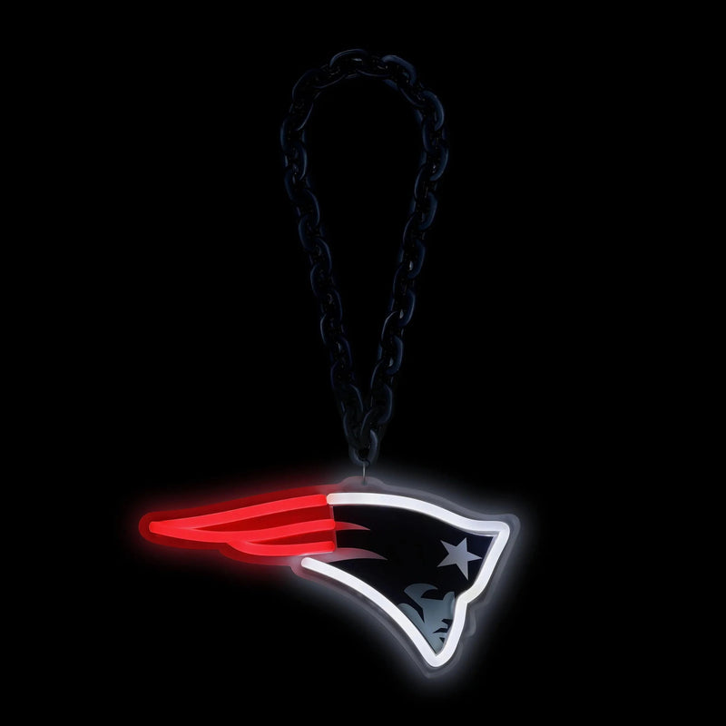 NFL Fan Chain, Big Neon Light Up Team Logo - New England Patriots