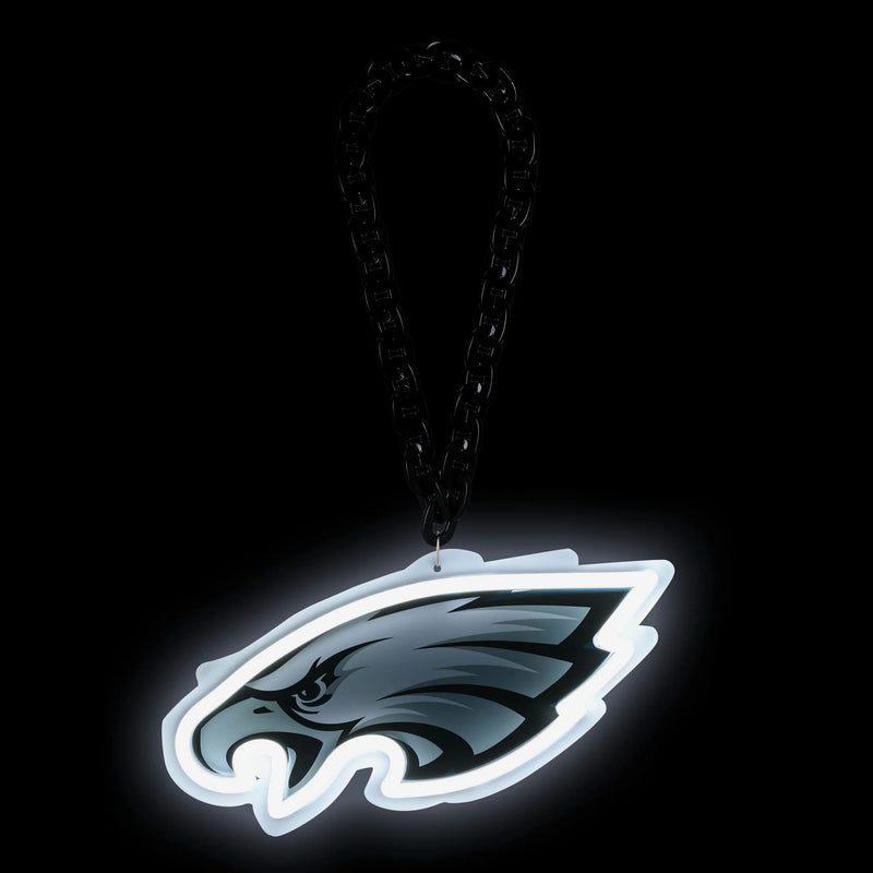 NFL Fan Chain, Big Neon Light Up Team Logo - Philadelphia Eagles