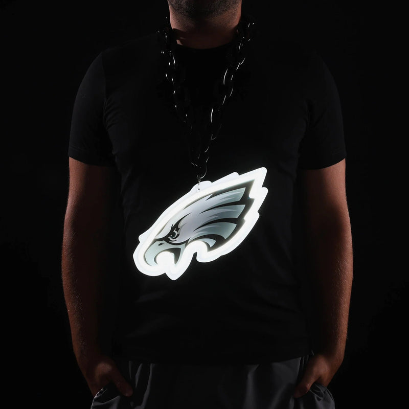 NFL Fan Chain, Big Neon Light Up Team Logo - Philadelphia Eagles