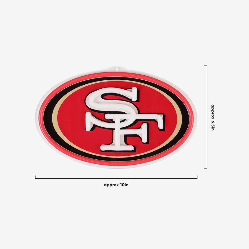 NFL Fan Chain, Big Neon Light Up Team Logo - San Francisco 49ers