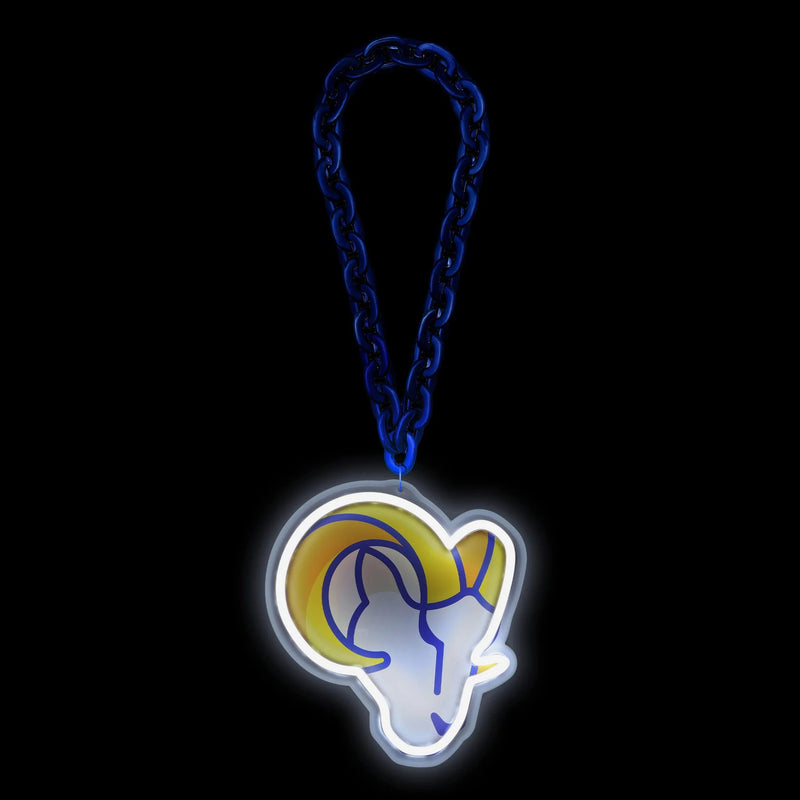 NFL Fan Chain, Big Neon Light Up Team Logo - Los Angeles Rams