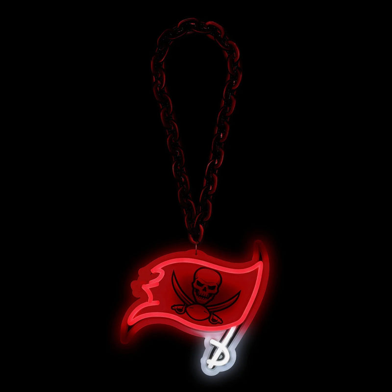 NFL Fan Chain, Big Neon Light Up Team Logo - Tampa Bay Buccaneers