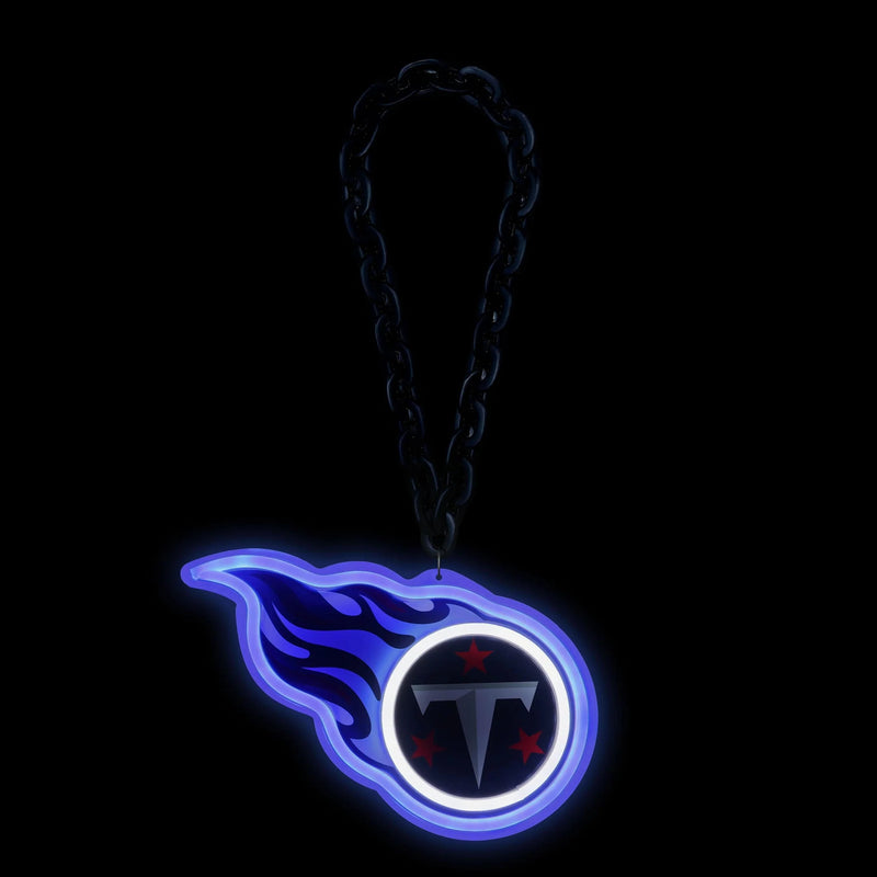 NFL Fan Chain, Big Neon Light Up Team Logo - Tennessee Titans