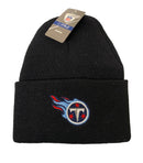 NFL Beanie - Tennessee Titans, Black Cuffed