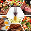 Cooking/BBQ Glass Oil Dispenser with 3 Layer Gel Brush