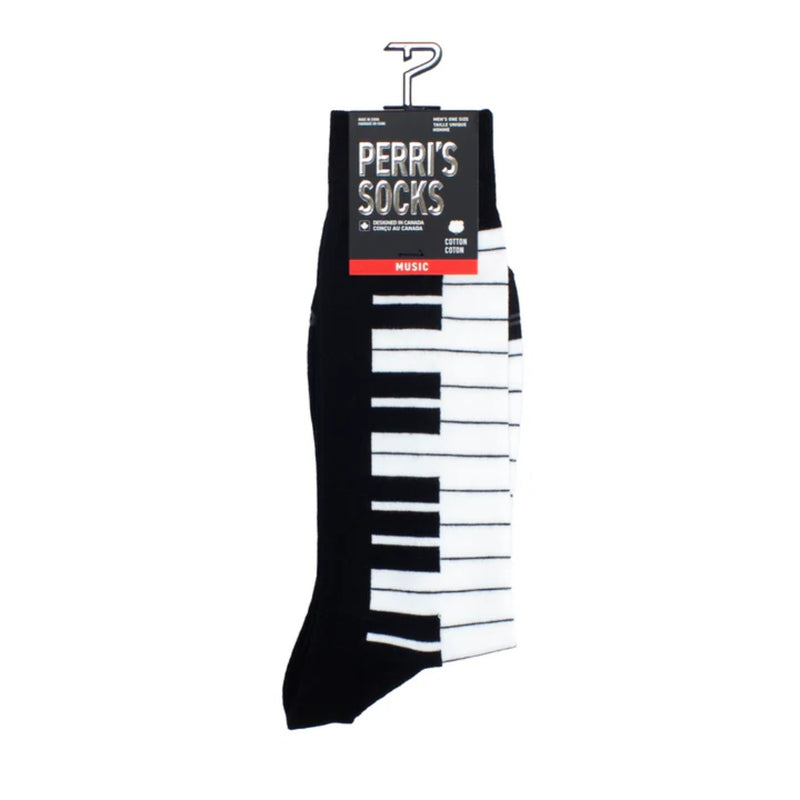 Piano Keyboard Socks Crew Knit 1 Pair