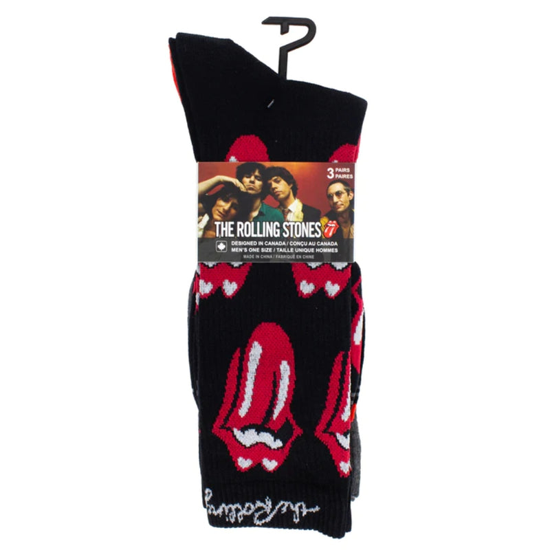 The Rolling Stones Socks Classic Tongue 3 Pack