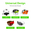 Silicone Food Strainer Black and Grey 2 Pack