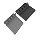 2 Pack Black/Grey Silicone Utensil Rack Spoons, Forks, Tongs & More