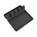 Black Silicone Utensil Rack Spoons, Forks, Tongs & More