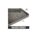 Grey Silicone Utensil Rack Spoons, Forks, Tongs & More